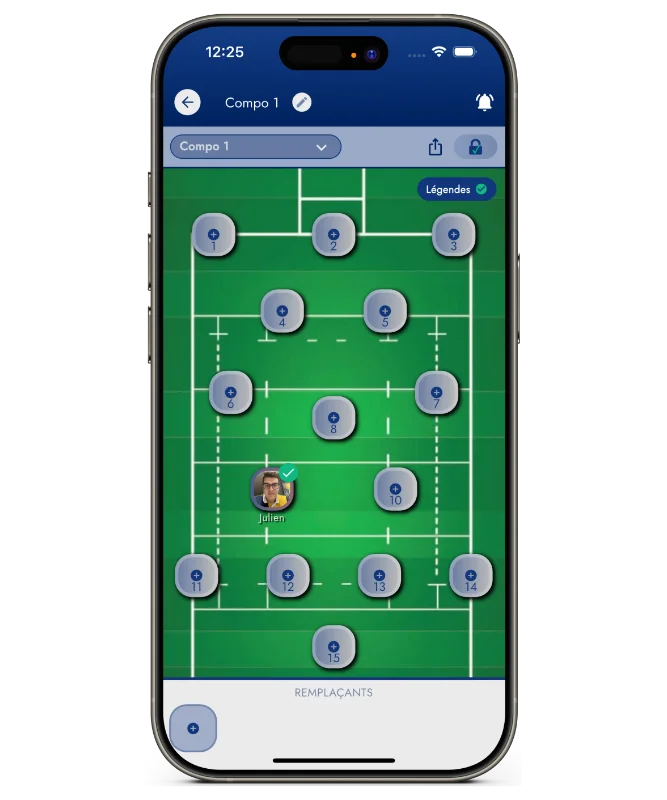 Visuel fonctionnalité : Composition d'équipe