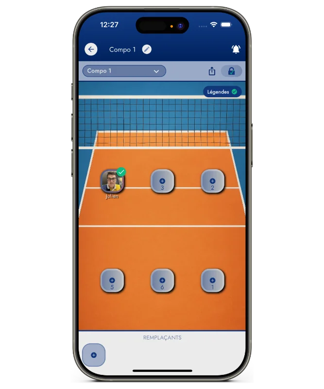 Visuel fonctionnalité : Composition d'équipe